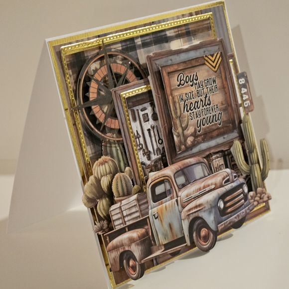 Rustic Truck Handmade Greeting Card - Picture 5 of 5